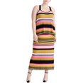 thumbnail image 1 of Rachel Roy Womens Striped Racerback Tank Top, Multicoloured, Plus Size, 3X, 1 of 1