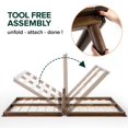 thumbnail image 2 of ZINUS Bobbie 10 Inch Wood Platform Bed Frame / Mattress Foundation with Sturdy Wood Slat Support / Solid Acacia Wood / No Box Spring Needed / Tool Free Assembly, Twin, 2 of 2