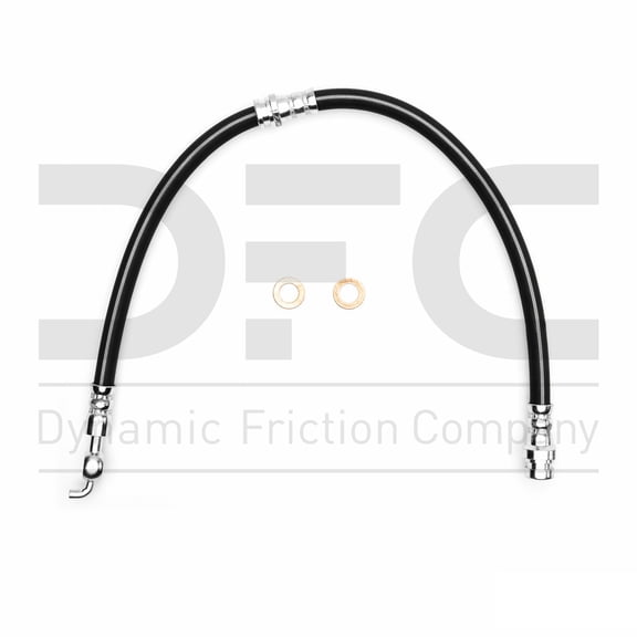 Rear Dynamic Friction Company Brake Line Hose 350-80069 For 1988-1992 Mazda 626, 1988-1992 Mazda MX-6, 1989-1992 Ford Probe