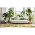 thumbnail image 2 of EORC DM72BN5X8 5 x 8 ft. Handmade Wool Flatweave Revesible Moroccan Contemporary Trellis Rug, Brown - Rectangle, 2 of 7