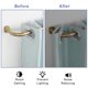 thumbnail image 5 of Barras de cortina oscuras para ventanas de 28 a 148 pulgadas, 1 pulgada de diámetro, cortina ajustable, color dorado cálido, 5 of 6