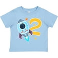 thumbnail image 3 of Inktastic Rocket Space Ship Happy Second Birthday Boys or Girls Toddler T-Shirt, 3 of 5