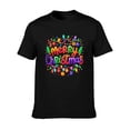 thumbnail image 4 of Merry Christmas Men Short-Sleeve T-Shirt Novelty Graphic Tees Fashion Crew Neck T Shirt Cotton Tops, 4 of 10