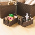 thumbnail image 3 of Cheers Storage Basket Soft Handle Large Capacity PP Woven Vanity Organizer Box Home Supplies, 3 of 7