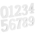thumbnail image 1 of 10Pcs Wooden Number Sign Unfinished Blank Number Craft Wood Number Cutout Decorating Number, 1 of 6