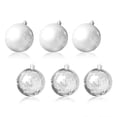 thumbnail image 1 of Billuyoard Paquete de 6 bolas de decoración colgantes de Navidad, colgantes de árbol de Navidad, adornos para ceremonia, decoraciones para fiestas, Kits de decoración para fiestas No.04 Billuyoard HA009800-04B, 1 of 6