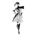 thumbnail image 2 of Gango Home Decor Contemporary Modern Fashion I & II Crop by Anne Tavoletti (Ready to Hang); Two 6x18in Black Framed Prints, 2 of 5