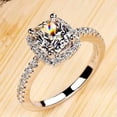 thumbnail image 4 of GKNET Yellow Pink White Natural Zircon 925 Sterling Silver Rings Women Wedding Ring-pink-9, 4 of 8