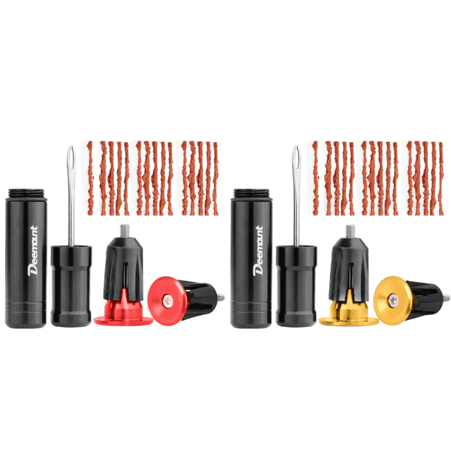 Herramienta Reparación de neumáticos Mantenimiento de bicicletas Mini Bar End Hidden Bike Kit Red