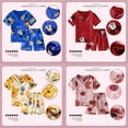 thumbnail image 2 of Disney Mickey Mouse Minnie Ice Silk Pijamas para niños Verano para niños Cute Cartoon Thin Style Shorts de manga corta Ropa para el hogar Set14 altura 125-135cm Gao Jinjia LED, 2 of 2