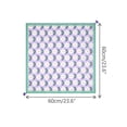 thumbnail image 3 of INSPIRE CHIC Women's Floral Printed Square Scarves, 23.6X23.6" Flowers Tassel Gauze Headscarf Neckerchief Purple Green Heart Flower, 3 of 6