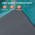 thumbnail image 6 of Pellebant Outdoor Chaise Lounge Chairs, 5-Position Adjustable, Set of 4, Dark Gray, 6 of 8