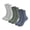 Gray/Green/Blue, variant on BadPiggies 3 Pairs Merino Wool Thermal Socks for Men, Ultra-Thick Wool Hiking Socks Winter Warm Breathable Crew Socks