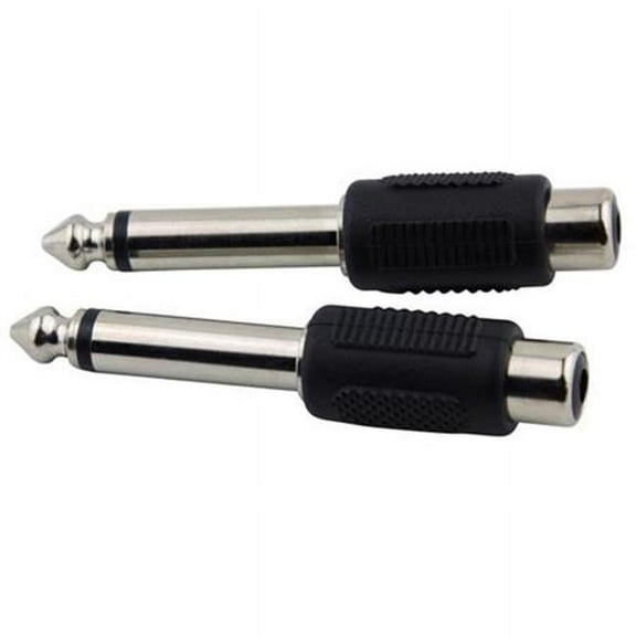 RCA Female - 0.25 in. Male Mono Adapter, Pack of 2