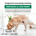 thumbnail image 6 of 2-Pack Heavy Weight Non-Skid Easy Feed High Back Pet Bowl For Dog or Cat, 32 Oz, 4 Cup, 6 of 8