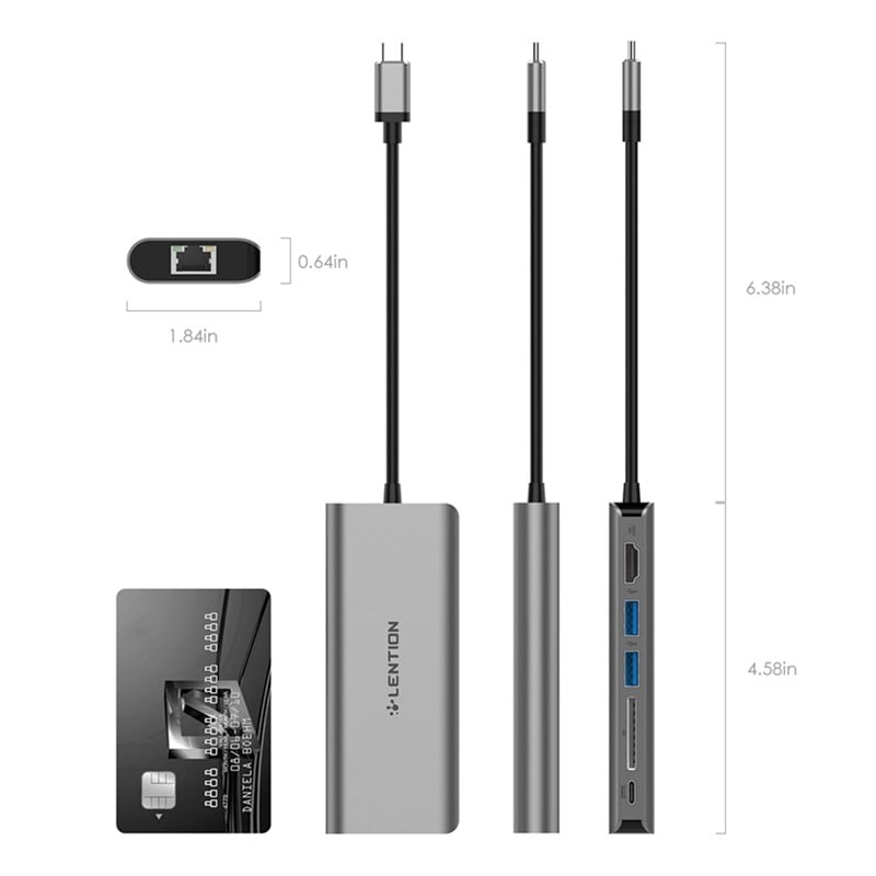 Lention Usb C Digital Av Multiport Hub To 4k Hdmi Usb 3 0 Sd Card Reader Pd Charging Gigabit Ethernet Adapter For New Macbook Pro Walmart Com Walmart Com Lention Usb C Digital Av Multiport Hub To 4k Hdmi Usb 3 0 Sd Card Reader Pd Charging Gigabit Ethernet Adapter For New Macbook Pro Walmart Com Walmart Com