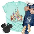 thumbnail image 5 of Magical Vibes Shirt, Animal Kingdom Shirt, Safari Shirt Casual Short Sleeve Shirt (4X Large, Mint), 5 of 7