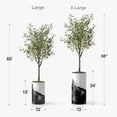thumbnail image 4 of Artificial Tree in Contemporary Planter, Fake Olive Silk Tree for Indoor and Outdoor Home Decoration - 60" Overall Tall (Plant Pot Plus Tree), 4 of 5