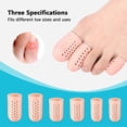 thumbnail image 4 of 12pcs Toe Protectors Breathable, Silicone Toe Caps To Cushion Toe Blister With Holes For Stop Toe Pain, 4 of 5