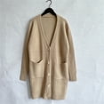 thumbnail image 3 of Ozmmyan Womens Cardigan Sweater Casual V-Neck Long Sleeve Autumn Sweater Cardigan Winter Coat, 3 of 7