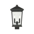 thumbnail image 1 of Beacon 2 Light Outdoor Post Mount Fixture Clear Beveled, 1 of 1