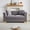 Grey + Velvet + 2 Seat + Foam, variant on 62" Chesterfield Sofa, Velvet Rolled Arms, Nailhead & Cloud Accents, 2-Seater,Grey