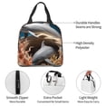 thumbnail image 4 of Disketp Coral Fish Dolphin for Insulated Lunch Bag for Women and Men, Perfect for Work, Hiking, Picnic, 4 of 8