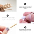 thumbnail image 3 of ELAYARD 50Pcs Manicure Stick Bamboo Material 4.5x0.2in For Cuticle Pusher And Dead Skin Removal, 3 of 8