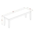 thumbnail image 5 of East West Furniture  Dining Set Contains a Table with Butterfly Leaf and Kitchen Chairs with a Bench (Chair Seat Type Options) PARF6-BCH-W, 5 of 5