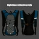 thumbnail image 4 of Mochila de ciclismo | Mochila de hidratación Nylon ligero | Bolsa de cordón repelente al agua de gran capacidad: 16,9"x9" para viajes de senderismo en deportes al aire libre | Negro, azul, naranja, 4 of 6