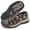 Dark Brown Color, variant on Men's Closed Toe Hiking Sandals Lightweight Breathable Water Shoes with Non-Slip Sole for Outdoor Walking Trekking Fishing Beach Travel and Summer Sports