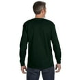 thumbnail image 2 of Gildan Heavy Cotton 5.3 oz. Long-Sleeve Men T-Shirt Forest Green Medium, 2 of 3