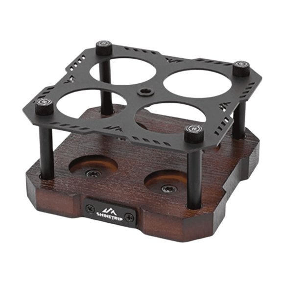 ShineTrip ST-05 Series Battlefield Light Array - 19/38 Light Capacity Outdoor Light Stand with 6063 Aluminum Alloy & Beech Wood Construction, Lightweight Rust-Resistant Camping Lighting Holder, Model