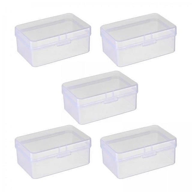 Cajas de almacenamiento transparentes,Cajas de almacenamiento transparentes para artículos pequeños,Cajas de contenedores para cuentas,suministros para joyería y manualidades,Caja