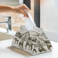 thumbnail image 5 of Kdxio Horses Grazing On Meadow Print Tissue Box Cover,Modern PU Leather Rectangular Tissue Box Holder for Bathroom Living Room Bedroom Office Desk Car Home, 5 of 6