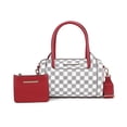thumbnail image 2 of MKF Collection Adhara Satchel Bag with Pouch Bag, Vegan Leather Circular Print Shoulder Bag by Mia K, 2 of 2