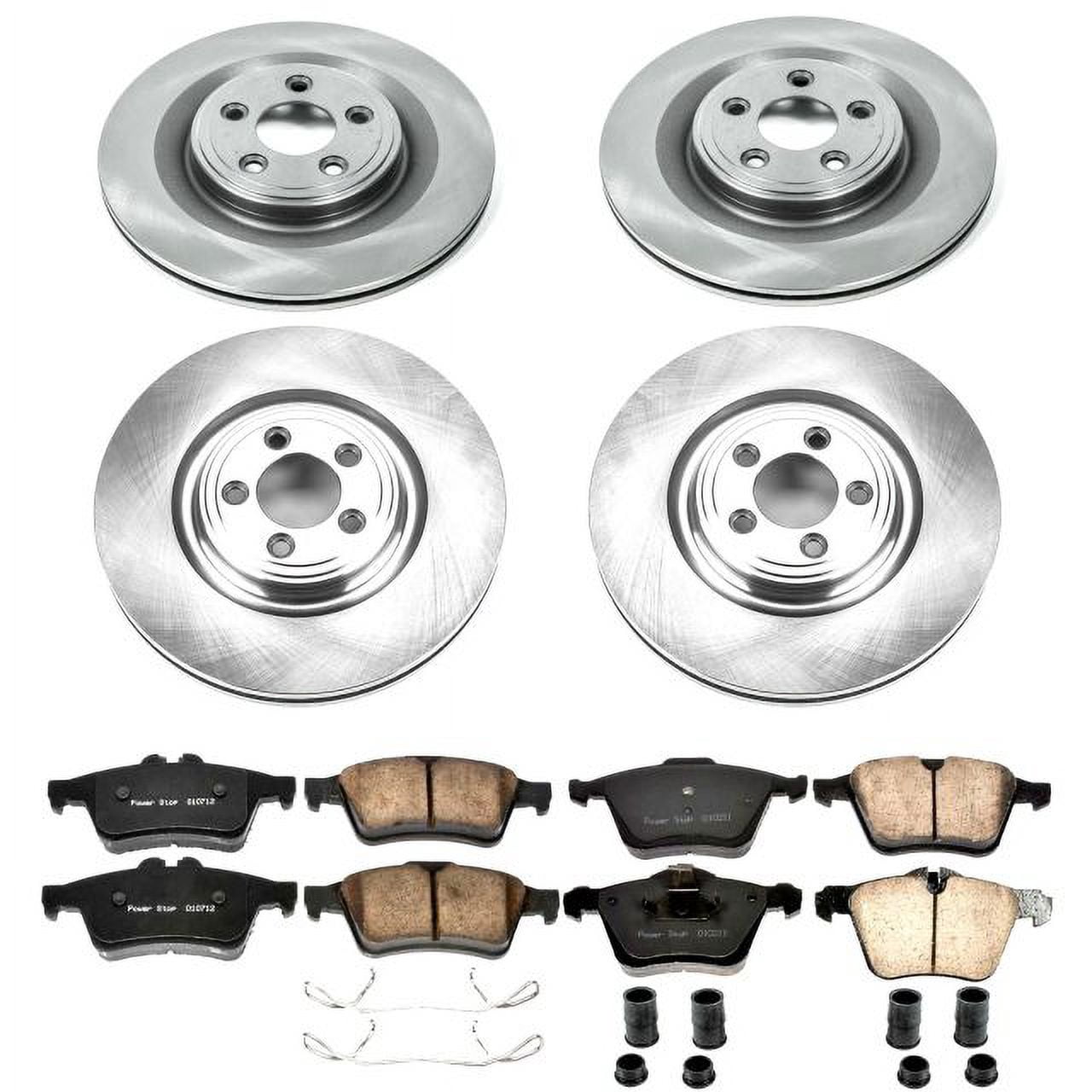 PowerStop Front and Rear Stock Replacement Brake Pad and Rotor Kit Fits: JAGUAR Select Models KOE5639