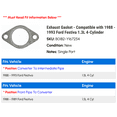 thumbnail image 2 of Exhaust Gasket - Compatible with 1988 - 1993 Ford Festiva 1.3L 4-Cylinder 1989 1990 1991 1992, 2 of 2