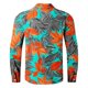 thumbnail image 3 of Blusa y camisa de manga larga con cuello vuelto para hombre, estilo casual, a la moda, con botones estampados, blusa de manga larga con cuello vuelto, camisetas de poliéster para hombre, 3 of 3