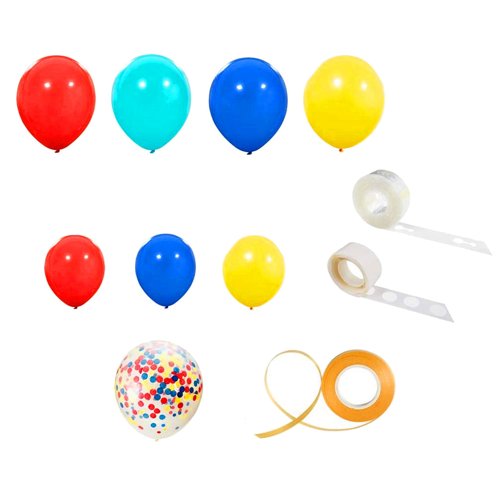 83PCS Decorative Latex Balloons Kit Colorful Confetti Balloon Set