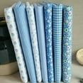 thumbnail image 2 of TureClos 9.8" Cotton Sewing & Craft Fabric Pre-cut, Blue, 2 of 10