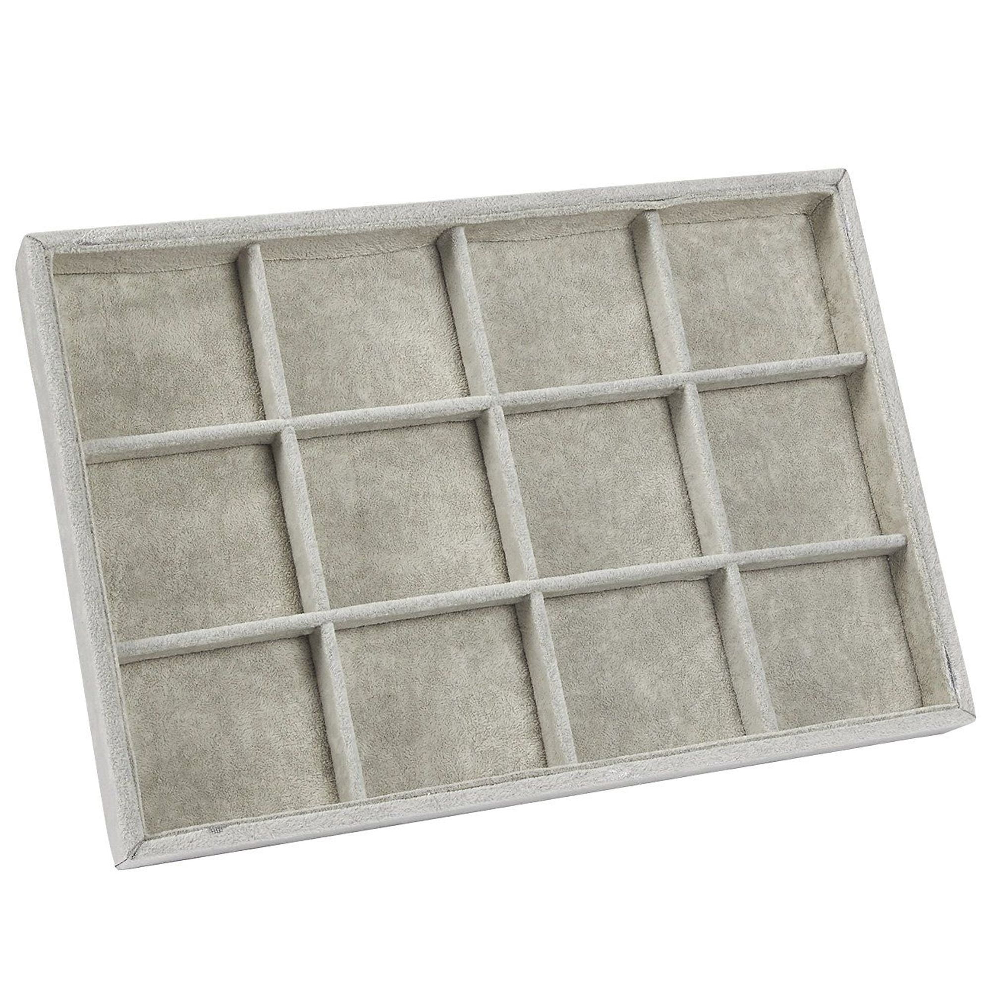 Stackable Jewelry Tray Organizer with Compartment for