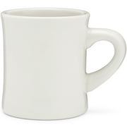 COLETTI Diner Coffee Mug, Ceramic Coffee Mug - 11oz Retro 1950s Plain Bulk Stoneware Coffee Cup for Restaurant, Diner, Farmhouse, Coffee Shop, Home & more