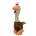 thumbnail image 6 of TrustyPup Tough 'N Fun Long Neck Rowdy Rooster Squeaky Chew Guard Dog Toy, Brown Large, 6 of 8