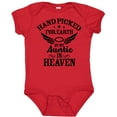 thumbnail image 3 of Inktastic Handpicked for Earth by My Auntie in Heaven with Angel Wings Boys or Girls Baby Bodysuit, 3 of 5