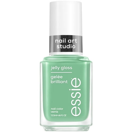 essie Nail Art Studio Jelly Gloss Nail Polish, Vegan, Sheer Green Nail Polish, Cactus Jelly, 0.46 Fl Oz