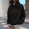 thumbnail image 2 of Men's Fall Winter Plus Size Hoodless Pullover Fashion Top Hop Oversized Crew Neck Sweatshirt Garment Apparel, 2 of 4