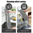 thumbnail image 4 of Silicone Drain Pad Faucet Mat Anti-Slip Quick Drying Soap Sink Mat Spill-Proof Countertop Protector Kitchen Utensil Holder, 4 of 7