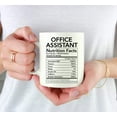 thumbnail image 3 of CTDream Funny 11oz. Ceramic Coffee Tea Mug Thank You Gift, Office Assistant Nutritional Facts, 1-Pack, 3 of 7