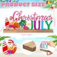 thumbnail image 2 of Cartel de metal MiniInflat Christmas in July con base de madera, 2 of 6